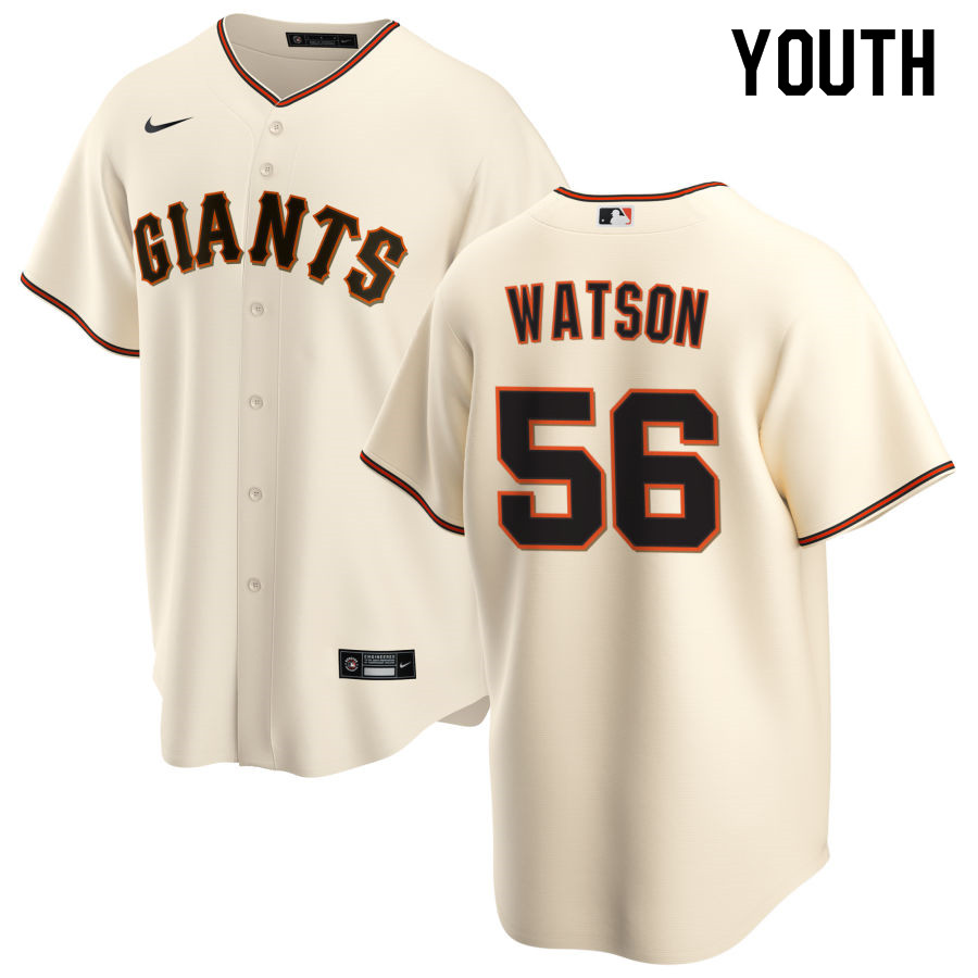 Nike Youth #56 Tony Watson San Francisco Giants Baseball Jerseys Sale-Cream